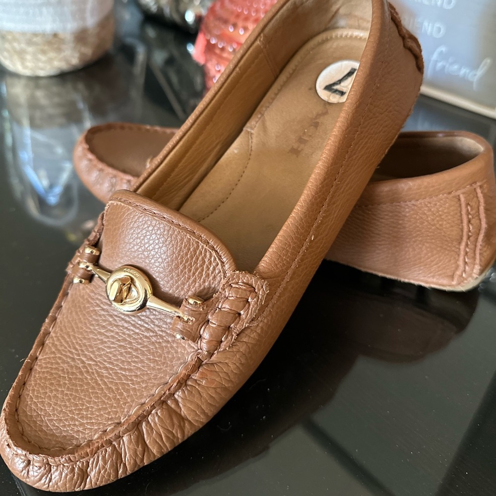 Coach Loafers with gold hardware